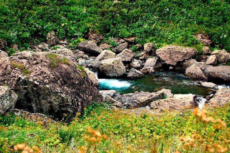 Эгрисский массив. Озера Тоба. Грузия. Дорогоа на озера Тоба